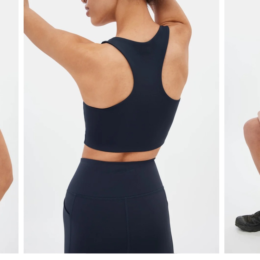 Girlfriend Collective Navy Blue Paloma Bra